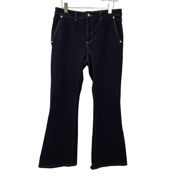 Michael Kors Dark Wash Bootcut Jeans Size 10 - Picture 1 of 7